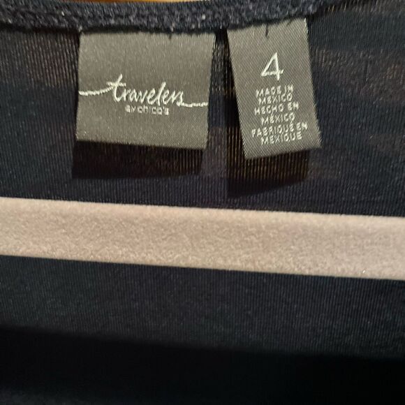 WOMENS CHICO’S 4/XXL DETAIL TOP. Detail sleeve - Picture 3 of 6